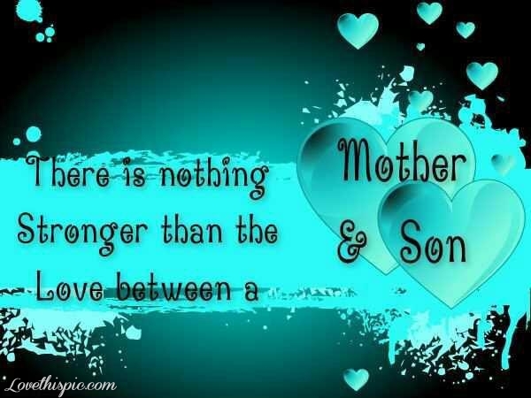 mother and son