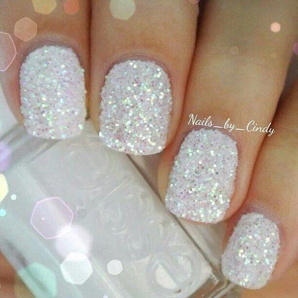 Snow White Glitter Nails Pictures, Photos, and Images for Facebook, Tumblr, Pinterest, and Twitter