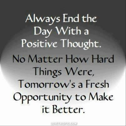 end the day with a positive start