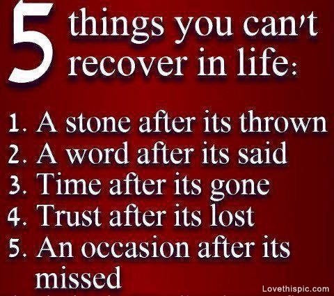 5 things you cant recover