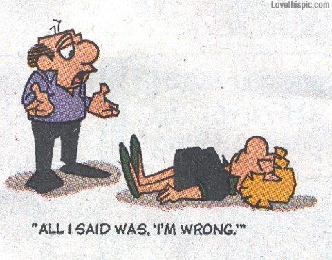 Im wrong