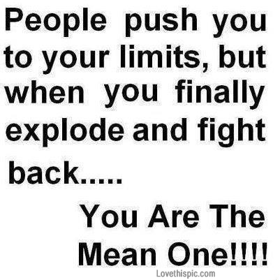people push you