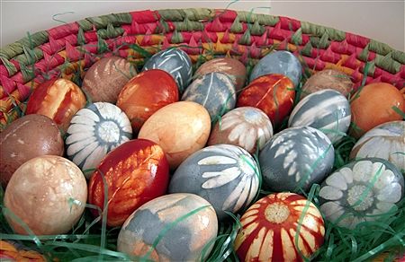 Natural Dye Colored Easter Eggs Pictures Photos And Images For