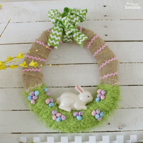 Easter Bunny Spring Wreath Pictures, Photos, and Images for Facebook