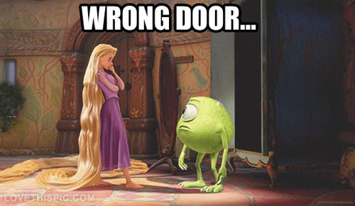 Wrong door