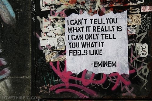 I can only tell you what it feels like