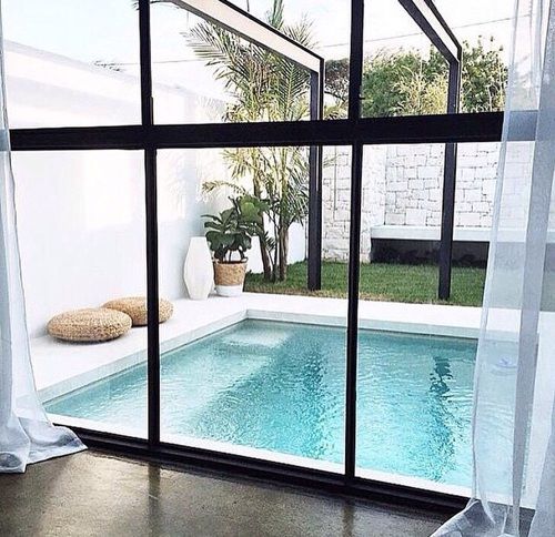 Clear Window Design With Outdoor Pool Pictures, Photos, and Images for ...