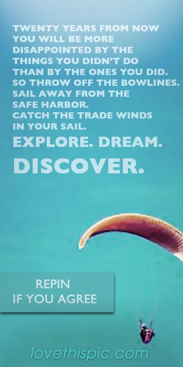 Explore, Dream, Discover