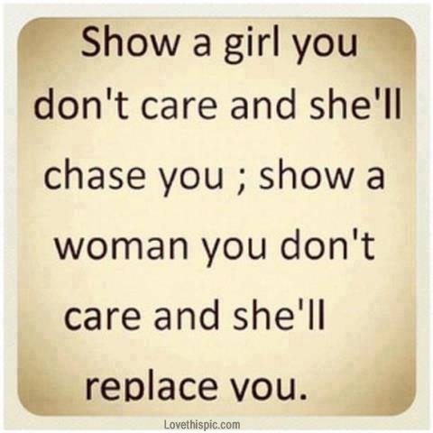 You dont care