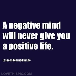 A negative mind 