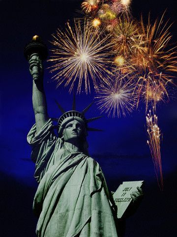 Lady Liberty With Fireworks Pictures, Photos, and Images for Facebook