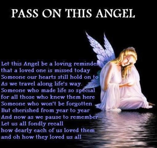 Pass on this angel Pass on this angel