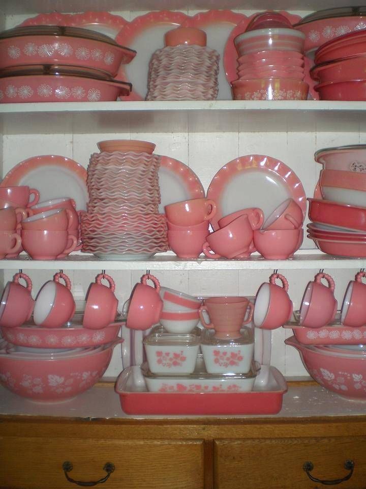 Pink Pyrex Collection