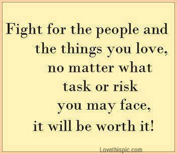 fight for the people you love most