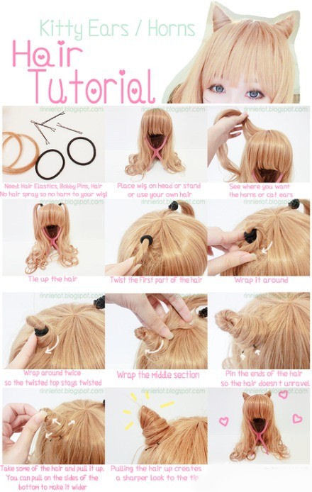 DIY Kitty Ears Hair Tutorial DIY Kitty Ears Hair Tutorial