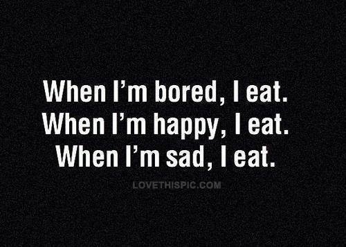 I eat I eat