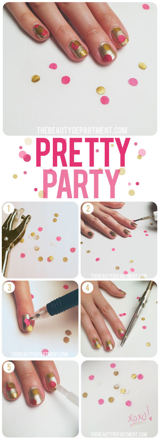 DIY Confetti Nails DIY Confetti Nails