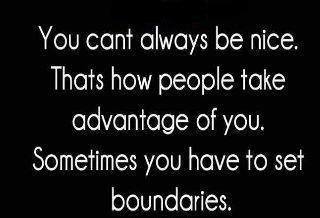 You cant always be nice
