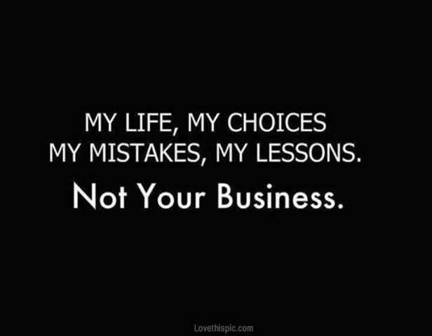 my life