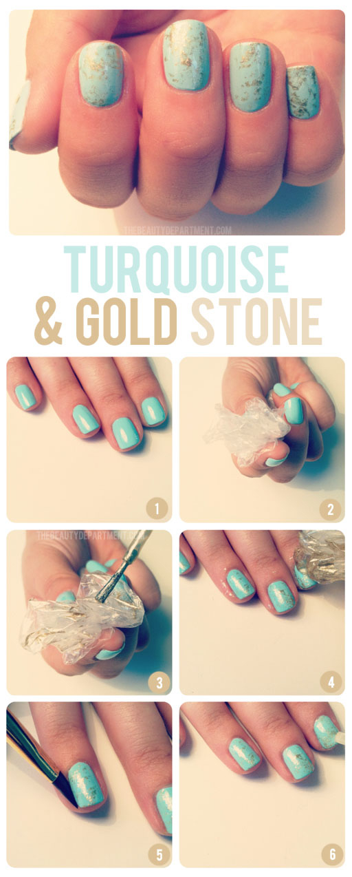 Turquoise & Gold Stone Turquoise & Gold Stone