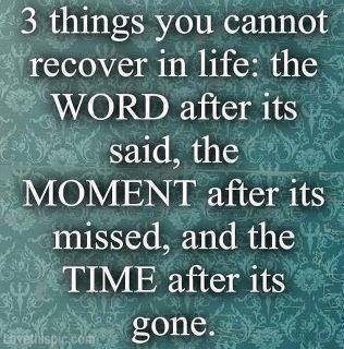 3 things you cannot recover