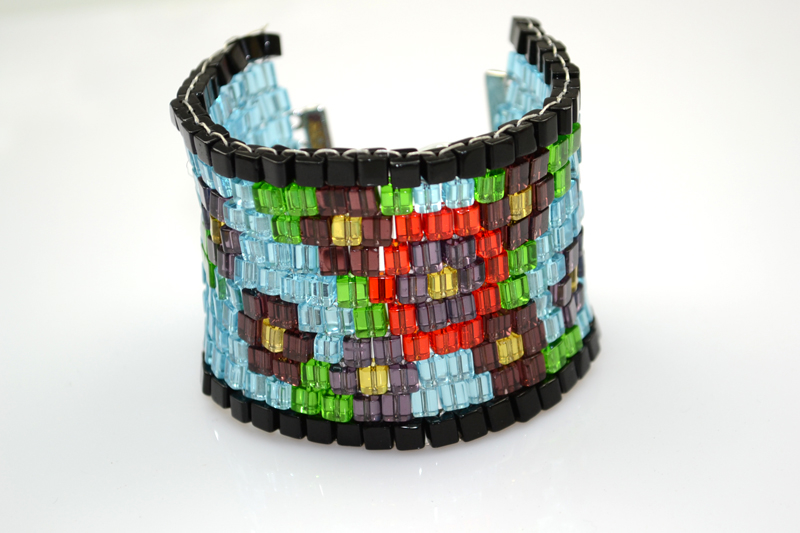 How to Make a Beaded Cuff Bracelet