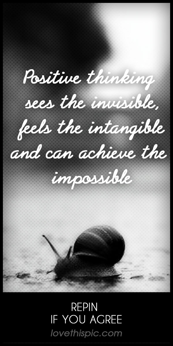 Positive thinking 