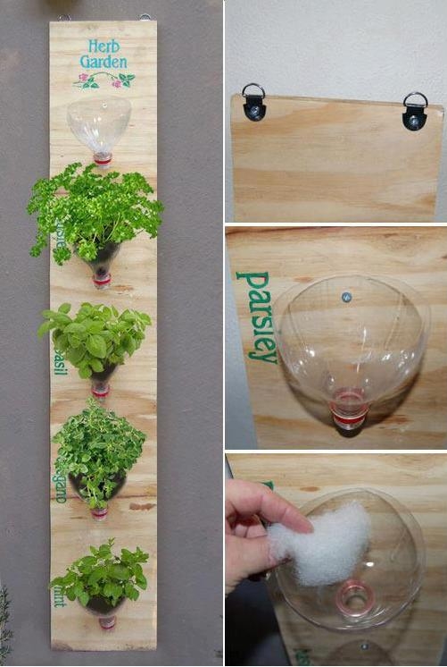 DIY Bottle Herb Garden DIY Bottle Herb Garden
