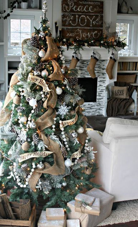 Pretty Rustic Decorated Christmas Tree Pictures, Photos, and Images for ...