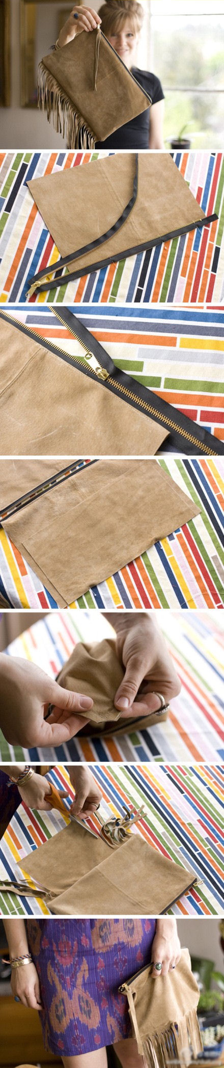 DIY Suede Purse DIY Suede Purse