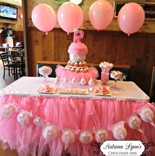 Pink baby sprinkle dessert table Pink baby sprinkle dessert table