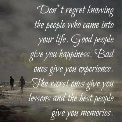 Dont regret knowing the people Dont regret knowing the people