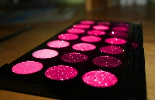 Pink glitter