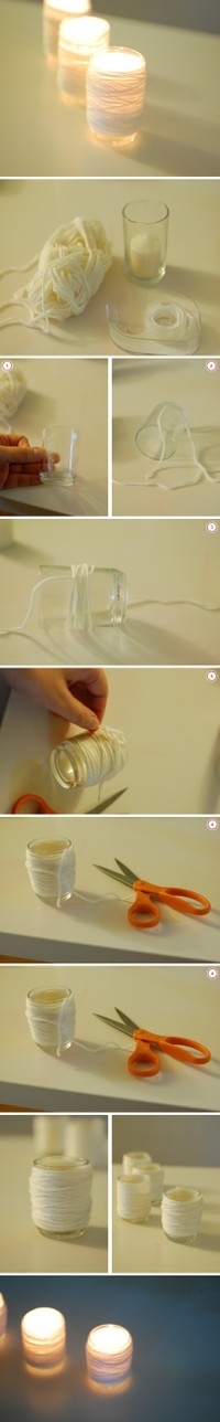 DIY String Candles DIY String Candles