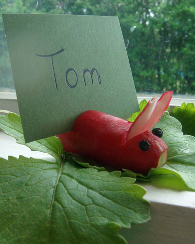 Radish Rabbit Place Card Holder Radish Rabbit Place Card Holder