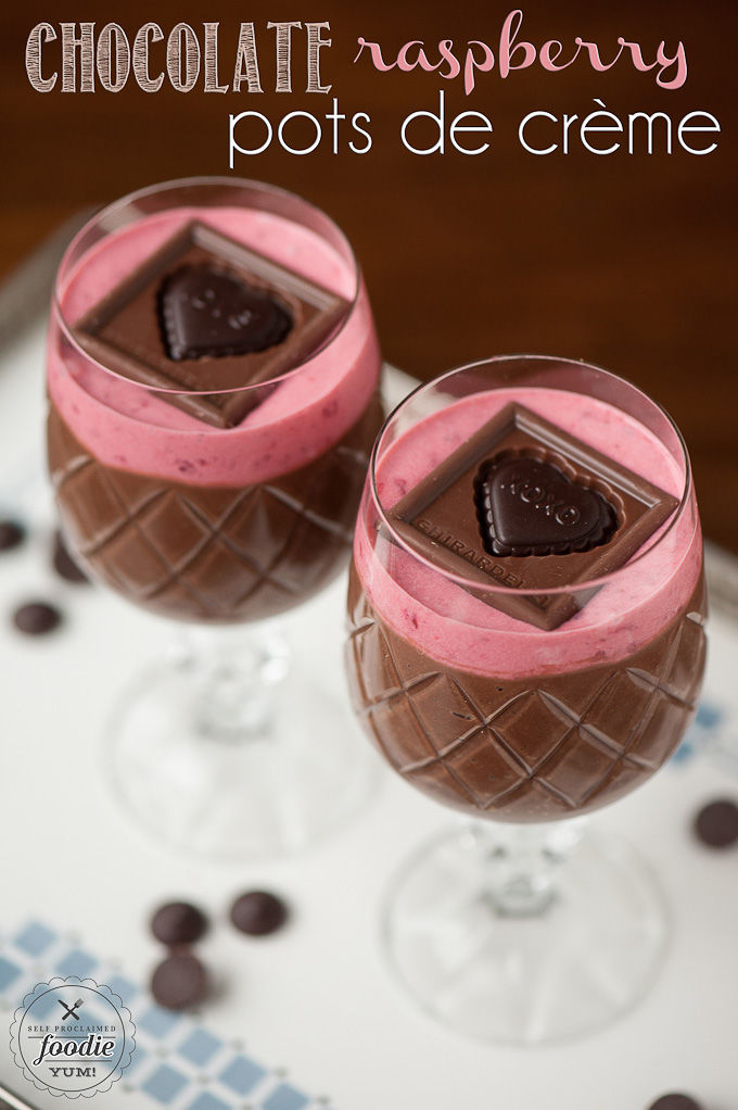 Chocolate Raspberry Pots De Creme Pictures, Photos, and Images for