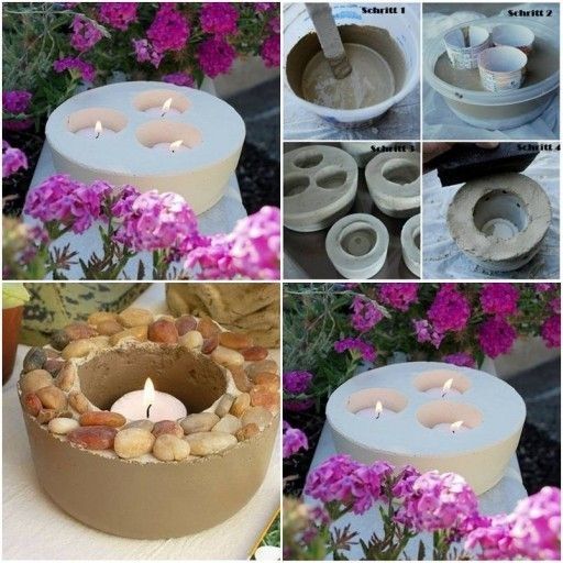 DIY Outdoor Candle Holder