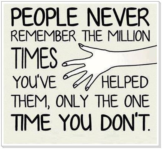 People never remember People never remember