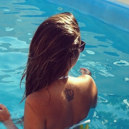 Wet hair