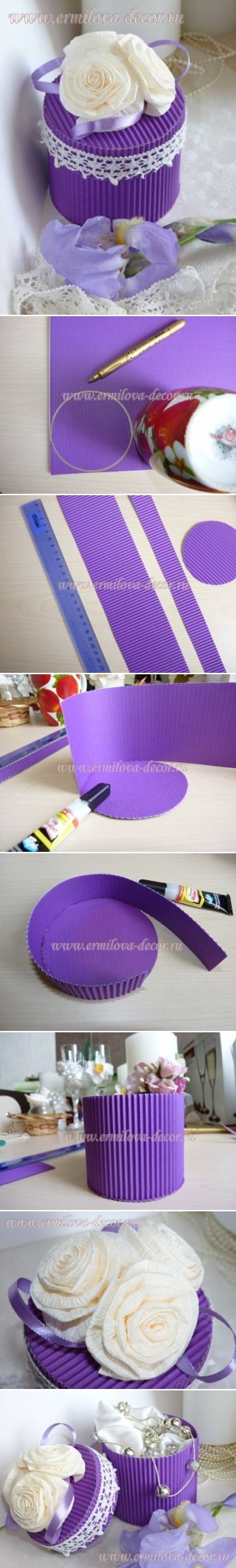 DIY corrugated paper gift box DIY corrugated paper gift box
