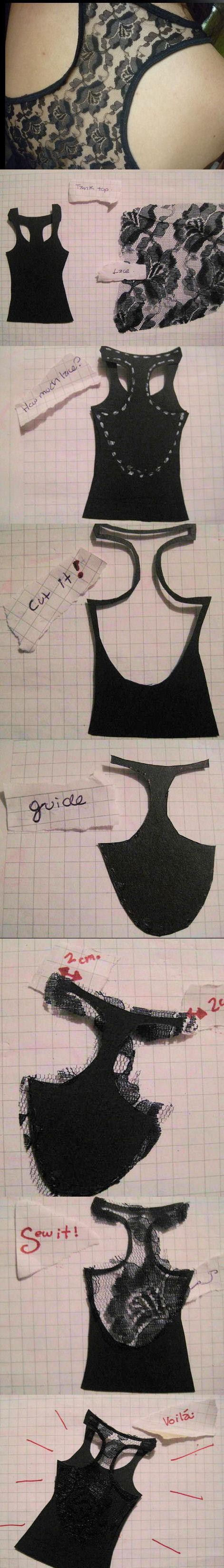 DIY Lace Shirt