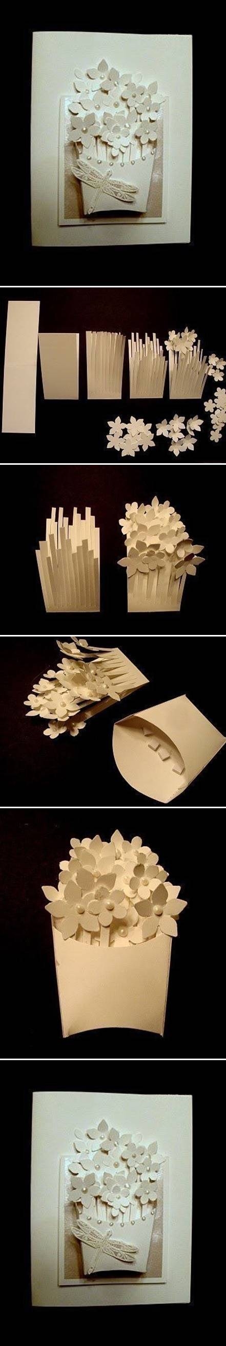 DIY Basket of Flower Card DIY Basket of Flower Card