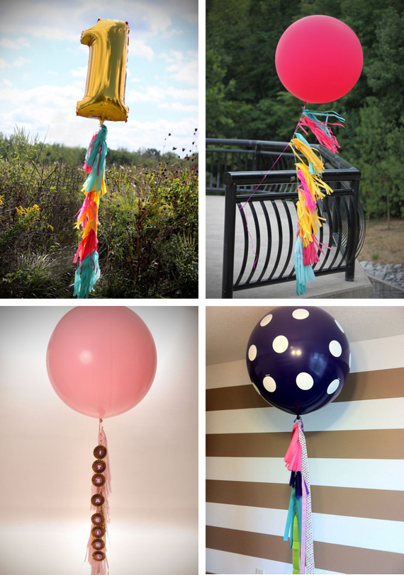 Festive party balloons