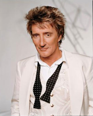 Rod Stewart in all white suit Rod Stewart in all white suit
