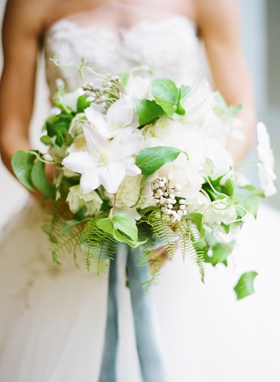 White bridal bouquet