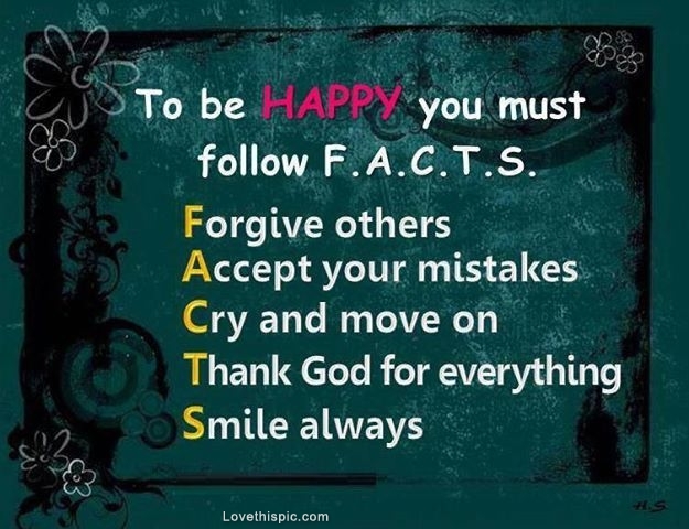 to be happy