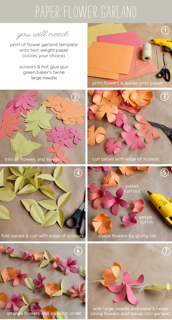 DIY Paper Flower Garland
