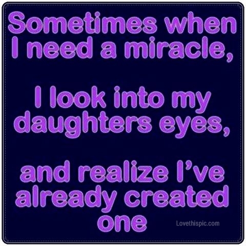 my daughter is a miracle