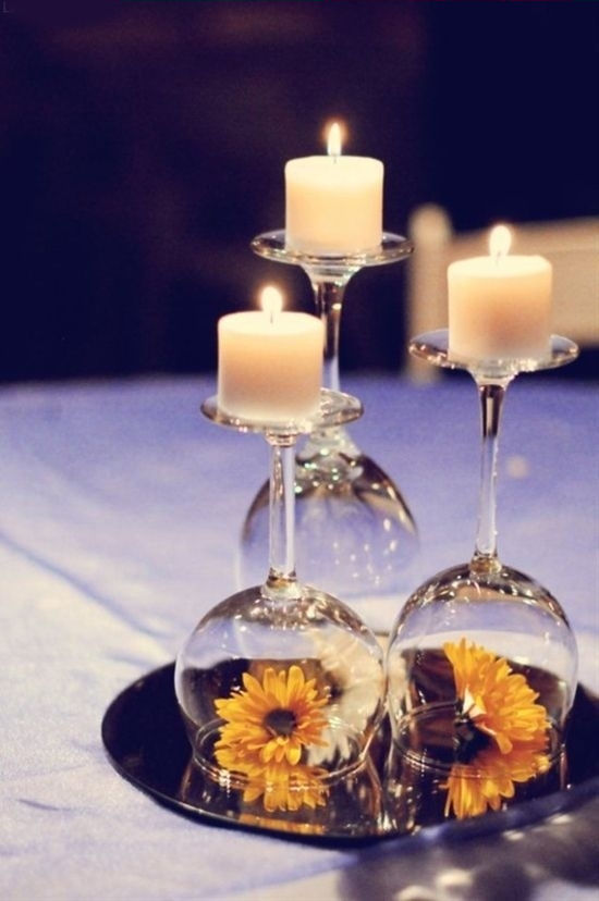 Glass centerpieces Glass centerpieces