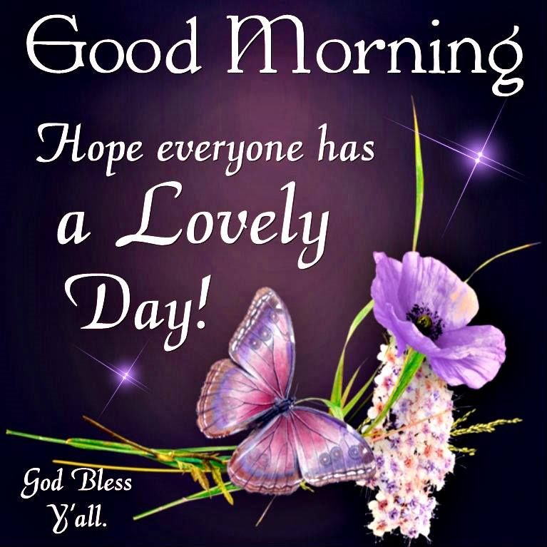 Good Morning, Hope Every Has A Lovely Day! God Bless Y'all Pictures